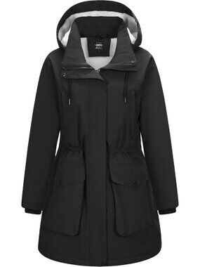 Cozy Waterproof Winter Coat for Women | Fleece Lined Hooded Parka